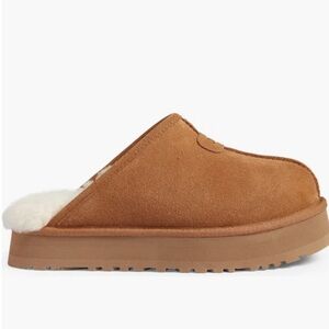 UGG Tan Suede Slip-On Shoes